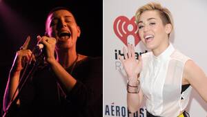 miley cyrus tit sex - Miley Cyrus Addresses SinÃ©ad O'Connor 'Wrecking Ball' Feud