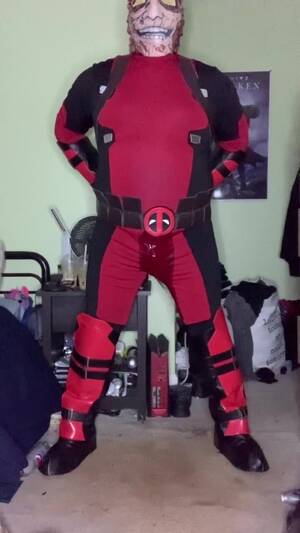Deadpool Porn Tram - Found my deadpool costume and soaked it - ThisVid.com