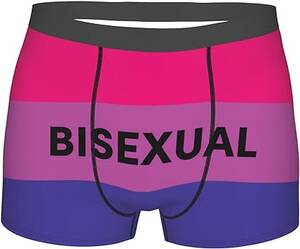 Bisexual Underwear Porn - DONGFANGZHAN Men'S Boxer Briefs Fashion Bisexual Pride Flag Symbol Print  Breathable Man Classic Underwear Black : Clothing, Shoes & Jewelry -  Amazon.com
