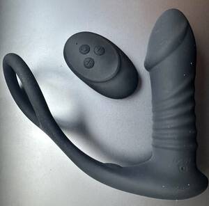 Anal Butt Plug With Cock Ring - Review: Bestvibe Glans 10 Vibration 3 Thrusting Cock Ring Anal Dildo â€“  Girly Juice