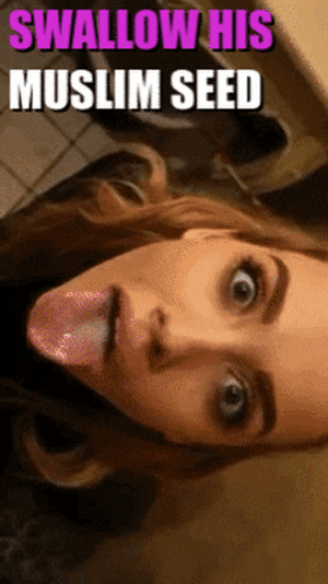 Islamic Porn Captions - Swallow that Muslim Seed - Porn With Text