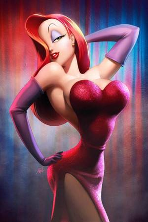 big tits jessica rabbit hentai - A selection of 15 awesome illustrations of the character Jessica Rabbit,  the sexy and voluptuous woman in red from the movie \