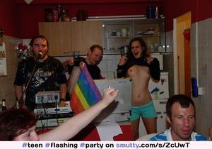 amateur house party - Teen flashing tits at house party - Daily Fap - The Amateur Porn Blog #teen