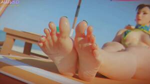 Chun Li Foot Porn - Chun Li foot tease