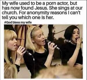 Black Funny Porn Memes - Pornstar bad, wife bad, so funny : r/terriblefacebookmemes