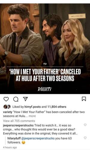 Hilary Duff Porn With Captions - Hilary Duff Instagram Roast - Thoughts? : r/HowIMetYourFather