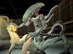 Alien Porn Cute - Alien porn where cute whore was raped by alien | Porncraft 3d