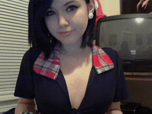 cute emo tits - Cute Emo Reveals Her Tits gif @ xGifer