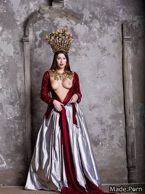 Medieval Porn Queen - Porn image of flowers natural tits medieval photo woman standing fairer  skin created by AI