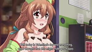 cute hentai brown hair - Brown-haired anime girl happily takes that young cock