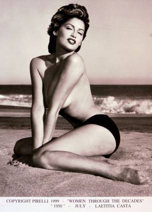 50 Style Porn - Laetitia Casta photographed by Herb Ritts for the retro 1999 Pirelli  calendar.