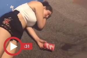 Drunk Wife Passed Out Sex - Woman shares video of herself passing out from spiked drink