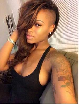black porn star shaved head - Side shaved hairstyle