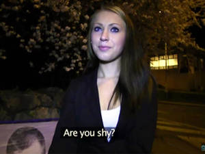 lady sex public - Public Agent - Catlin's pussy has a price