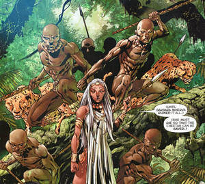 Batman Cheetah Porn - ... Justice League on the first page, when the lost tribe that created the  Cheetah curse shows up, lest a sustained action sequence break out or  anything: