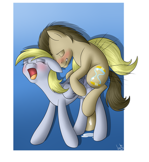 Doctor Whooves And Derpy Porn - 300070 - explicit, artist:itsuko103, derpy hooves, doctor whooves, time  turner, pegasus, pony, g4, doggy style, female, male, mare, sex,  ship:doctorderpy, straight - Derpibooru
