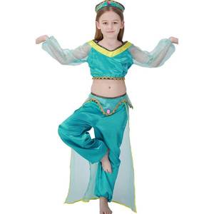 Embryo Princess Porn - Teal Aladdin Jasmine Princess Kids Costume ($24) â¤ liked on Polyvore  featuring costumes,