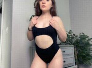 Black Winter Porn - Renee Winters Tries On Black Swimsuit Porn Gif | Pornhub.com