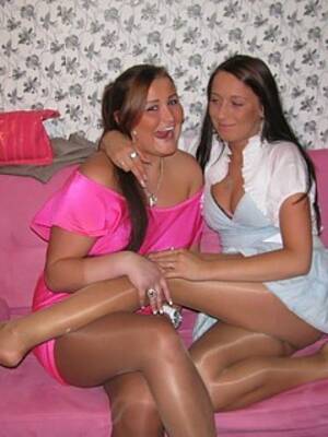 lesbian pantyhose parties - Amateur pantyhose porn | Nyloner