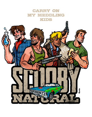 Jim Parsons Sckooby Doo Porn - ENG] Randy Meeks (RandySlashToons) â€“ Supernatural & Scooby Doo:  Scoobynatural Carry On My Meddling Kids (Shaggy Rogers x Dean Winchester x  Sam Winchester x Fred Jones) - Read Bara Manga Online