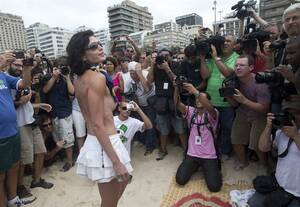 Mature Nude Beach Sex Party - Topless' protest falls flat on Brazil beach - National | Globalnews.ca
