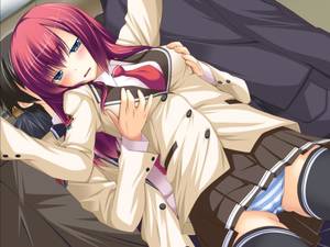 Hentai Horny Lesbians - hentai lesbian kissing