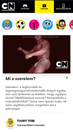 Cartoon Network Porn - Somebody hacked Cartoon Network's Hungary website and added a porn video to  their Videos page. (you can tell by the \