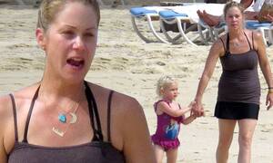 Chritine Applegate Porn.com - Christina Applegate hits the beach with husband and daughter during Mexico  getaway | Daily Mail Online