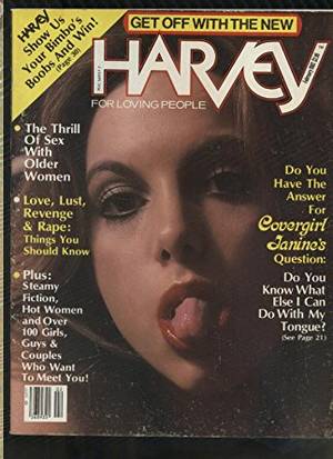 black adult magazines - Harvey Adult magazine Feb 1982 vintage porn hairy bush swingers