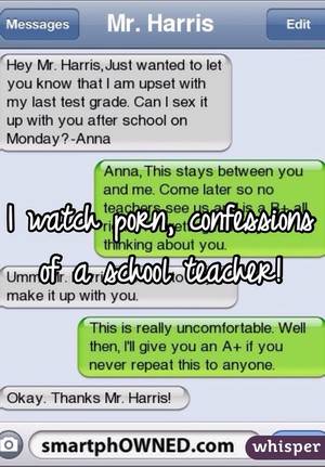 confessions - I watch porn, confessions of a school teacher!