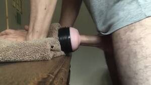 Fleshlight Watching - Hairy Straight Guy Fucks Fleshlight while Watching Porn - ThisVid.com