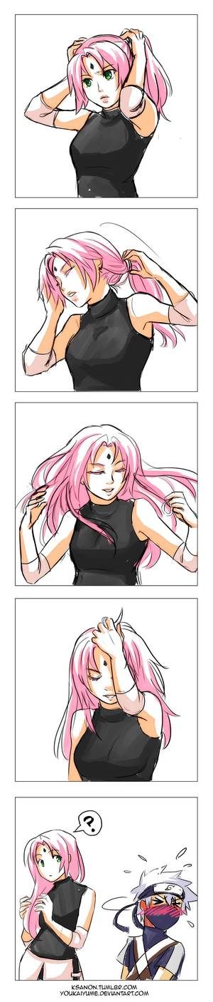 Naruto Grown Up Porn - Kakasaku Age Swap: Hair Pom by YoukaiYume on deviantART