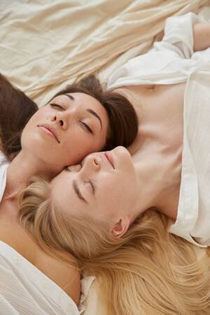 hot sleeping lesbians - Lesbians Kissing In Bed Images - Free Download on Freepik