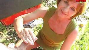 amateur outdoor handjob cumshot - Mature Outdoor Cumshot | Niche Top Mature