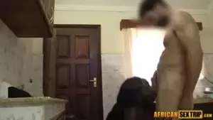 African Ebony Porn Marrionne Kitchen - Fucking my black ebony African hot girlfriend in the kitchen | xHamster