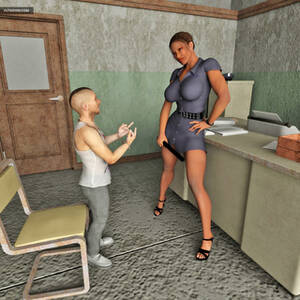 ladyboy erotic drawings - scrubby dude gets hardly