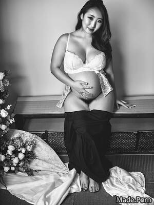 japanese pregnant lingerie - Porn image of pregnant japanese 30 pubic hair happy wedding photo created  by AI
