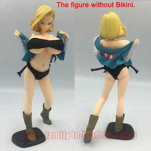 Dragon Ball Z Porn Boobs - 1/6 Dragon Ball Z Android 18 Figure Flashing Big Breast Sexy PVC Model  10.6\