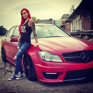 Cars Porno - Repost via Instagram: my <3 #lexyroxx #redhair #redhead #c63 # Â· Porn