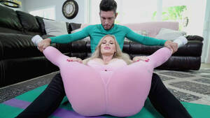 mom gym - XXX video of blonde mom and fitness trainer who goes hard for her | AREA51. PORN