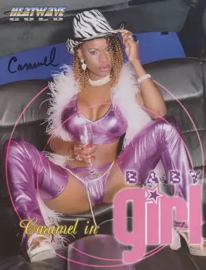 Caramel Porn Star - Porn Star CARAMEL Rare signed 8.5x11 2-sided Promo Photo! AVN Heatwave Gold  | eBay