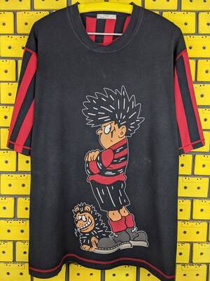 Dennis The Menace Mom Porn With 2 - Vintage 1996 Dennis the Menace T-shirt Beano British Comic - Etsy Singapore