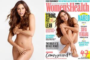Modern Family Sofia Vergara Porn - Sofia Vergara poses naked covering her 'gigantic boobs' with just her hands  on the cover of Women's Health and reveals they make working out 'torture'  | The Sun