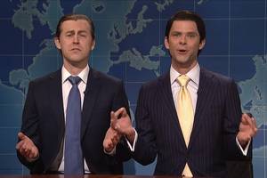 Atko Ed Powers Porn - 'SNL': Eric Trump Gets Scared By a Pop-Up Book on Weekend Update
