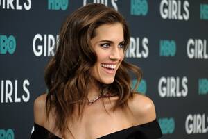 brunette rihanna - Allison Williams With Platinum Blonde Hair on the Cover of Allure | Allure