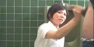 blonde handjob urineateing - Piss Mosaic: Japanese Nurse Handjob