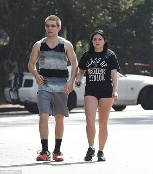 Ariel Winter Porn 2016 - Ariel Winter looks leggy in hotpants as she hikes with beau Laurent  Gaudette | Daily Mail Online