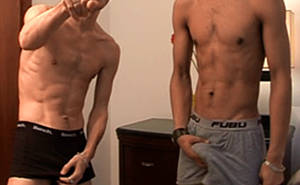 duo jerk off - Str8 friends jerk off