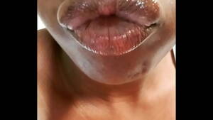 ebony pov lips - Ebony glossy lips on display - XNXX.COM