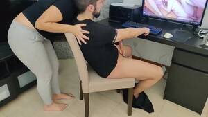 Mature Caught Watching Porn - Mature step mother jerks off her stepson while watching porn watch online